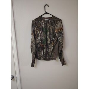 Field & Stream Womens Camo Long Sleeve Base Layer Top Realtree Xtra C3 Medium